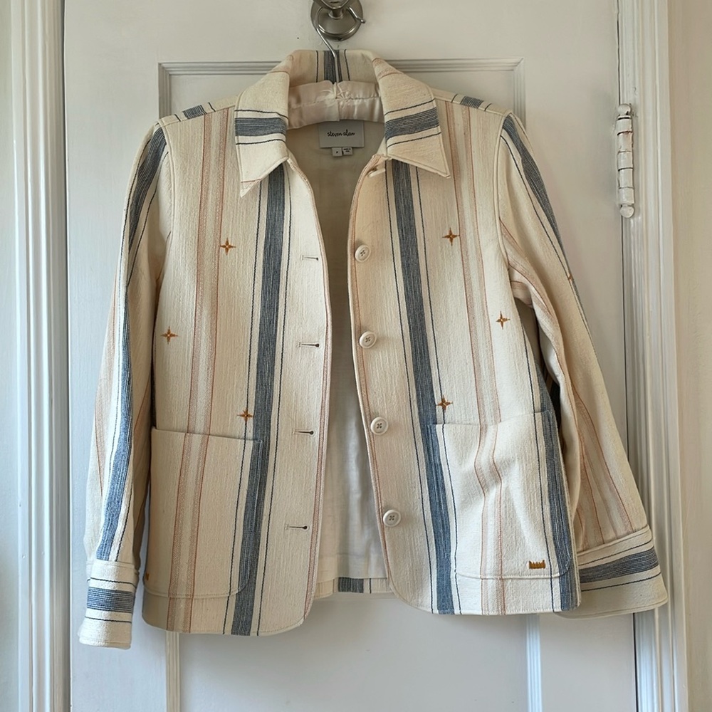 Cream embroidered jacket